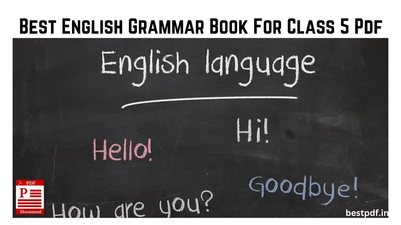 Best English Grammar Book For Class 5 Pdf