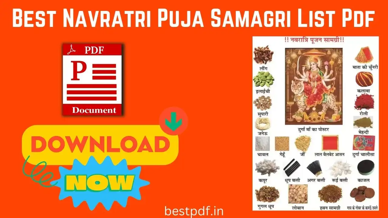 Navratri Puja Samagri List Pdf