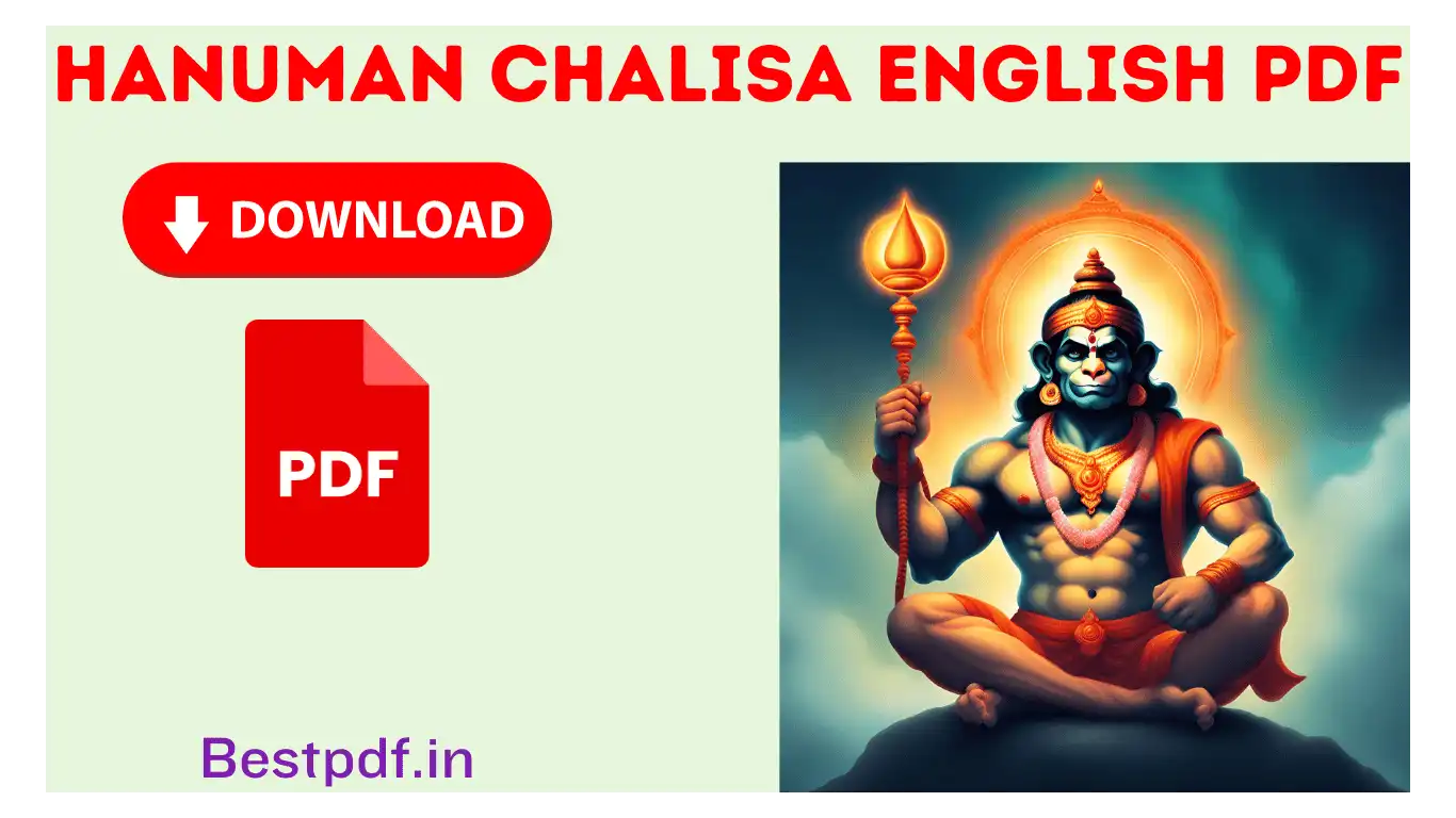 Hanuman Chalisa English PDF